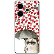 Чехол BoxFace Tecno POVA 6 Neo Raining Hearts