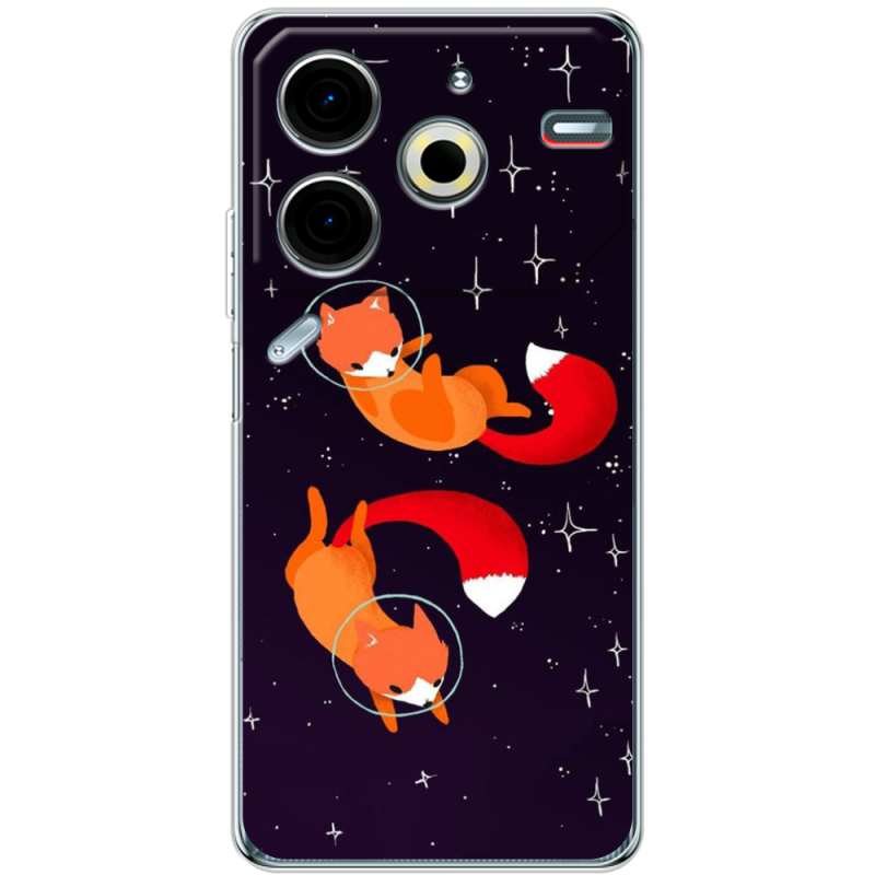 Чехол BoxFace Tecno POVA 6 Neo Fox-Astronauts