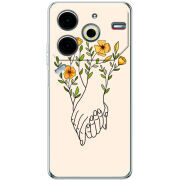 Чехол BoxFace Tecno POVA 6 Neo Flower Hands