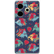 Чехол BoxFace Tecno POVA 6 Neo Flying Elephants