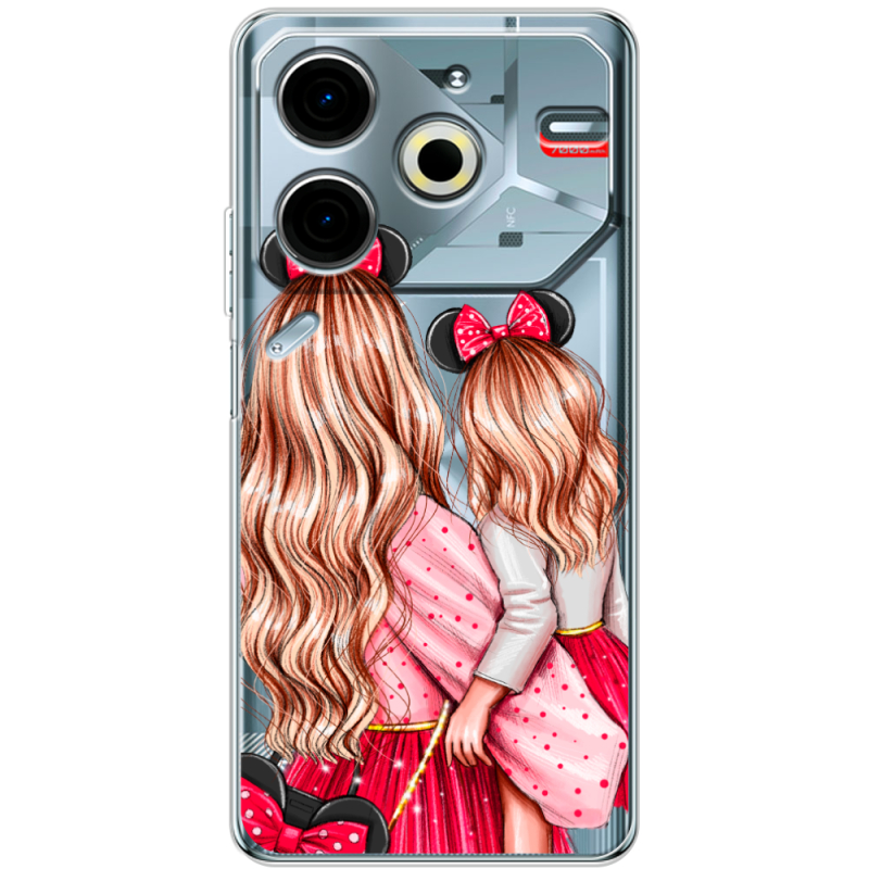 Прозрачный чехол BoxFace Tecno POVA 6 Neo Mouse Girls