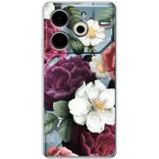 Прозрачный чехол BoxFace Tecno POVA 6 Neo Floral Dark Dreams