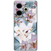 Прозрачный чехол BoxFace Tecno POVA 6 Neo Chinese Magnolia