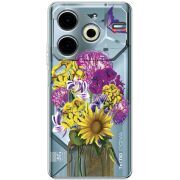 Прозрачный чехол BoxFace Tecno POVA 6 Neo My Bouquet