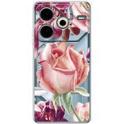 Прозрачный чехол BoxFace Tecno POVA 6 Neo Rose