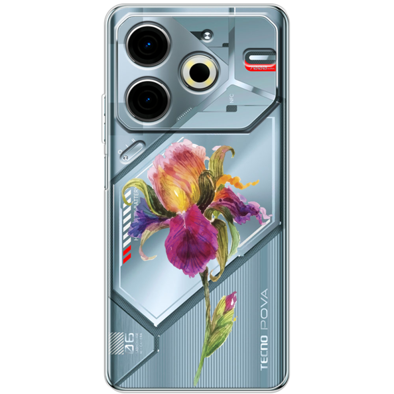 Прозрачный чехол BoxFace Tecno POVA 6 Neo Iris