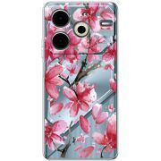 Прозрачный чехол BoxFace Tecno POVA 6 Neo Pink Magnolia