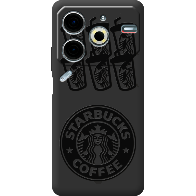 Черный чехол BoxFace Tecno POVA 6 Neo Black Coffee