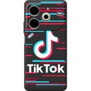 Черный чехол BoxFace Tecno POVA 6 Neo Tik Tok