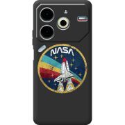 Черный чехол BoxFace Tecno POVA 6 Neo NASA