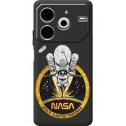 Черный чехол BoxFace Tecno POVA 6 Neo NASA Spaceship