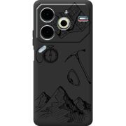 Черный чехол BoxFace Tecno POVA 6 Neo Mountains