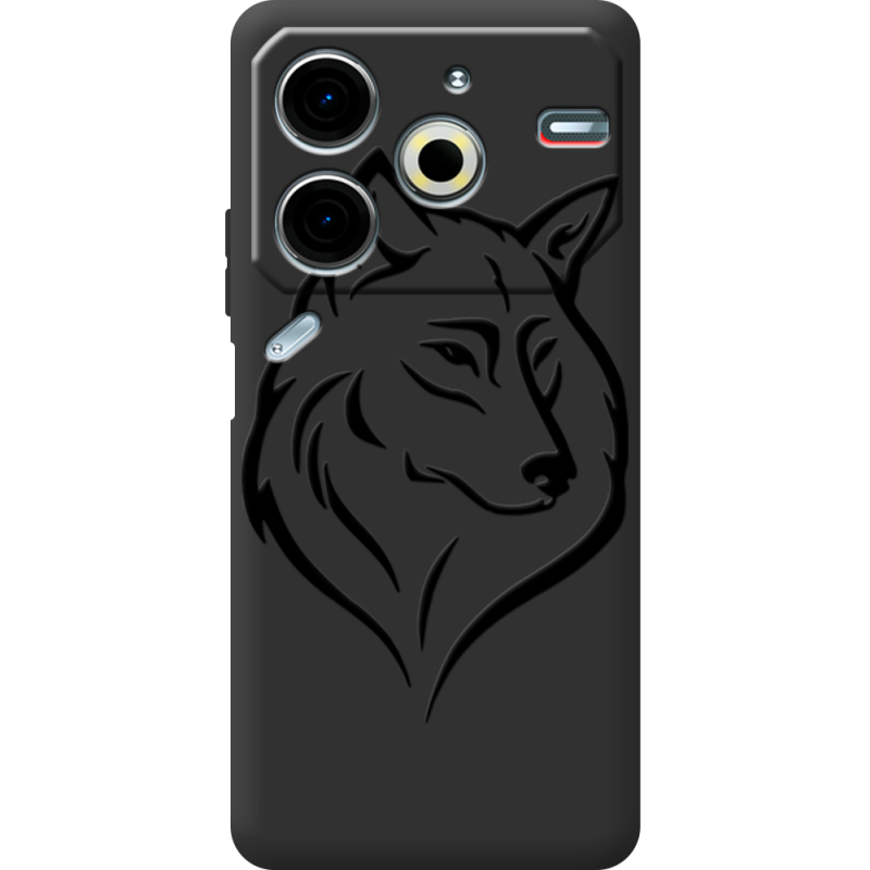 Черный чехол BoxFace Tecno POVA 6 Neo Wolf