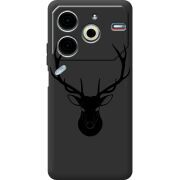 Черный чехол BoxFace Tecno POVA 6 Neo Deer