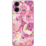 Чехол BoxFace Motorola E14 Pink Peonies