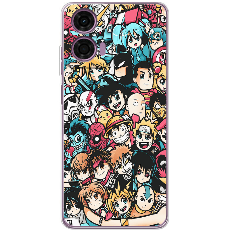 Чехол BoxFace Motorola E14 Anime Stickers