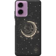 Черный чехол BoxFace Motorola E14 Moon