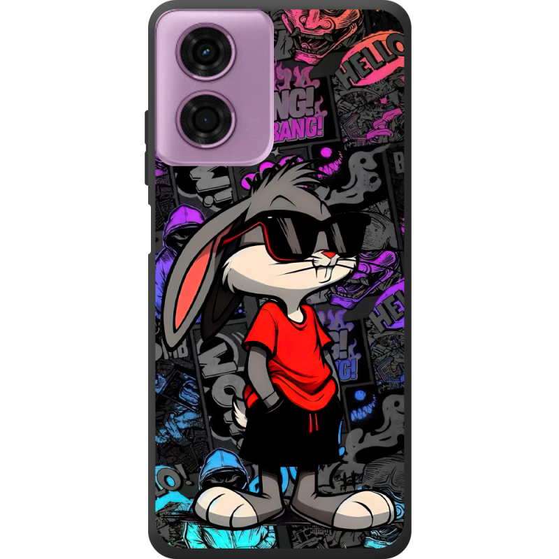 Черный чехол BoxFace Motorola E14 Малий вухань