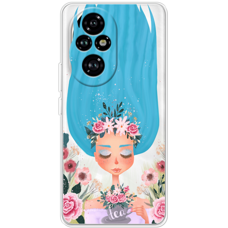 Прозорий чохол BoxFace Honor 200 Blue Hair