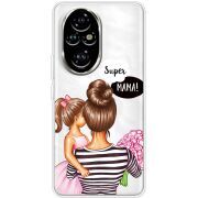 Прозорий чохол BoxFace Honor 200 Super Mama and Daughter