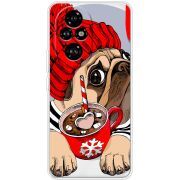 Прозорий чохол BoxFace Honor 200 Winter Puggy