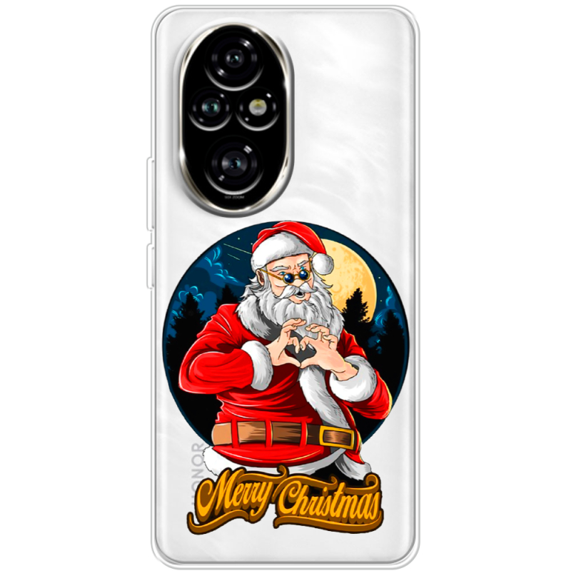 Прозорий чохол BoxFace Honor 200 Cool Santa