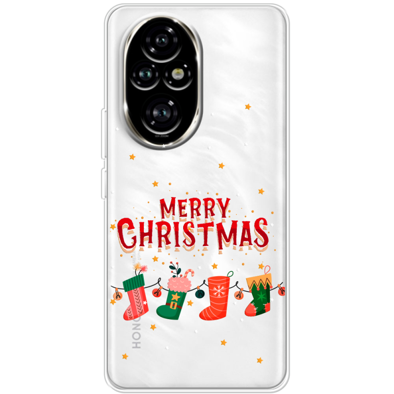 Прозорий чохол BoxFace Honor 200 Merry Christmas