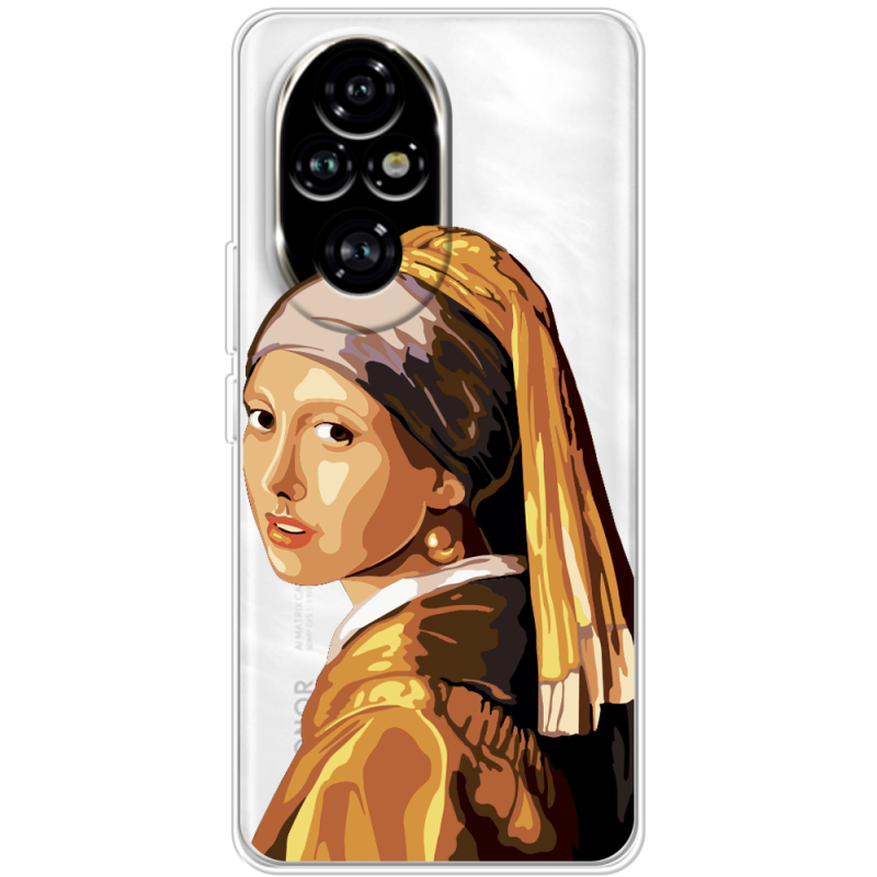 Прозорий чохол BoxFace Honor 200 Девушка с жемчужной серёжкой