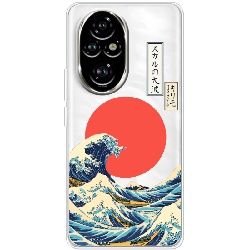 Прозорий чохол BoxFace Honor 200 Большая волна в Канагаве