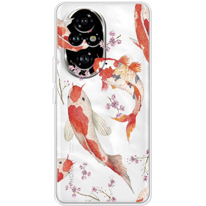 Прозорий чохол BoxFace Honor 200 Japanese Koi Fish