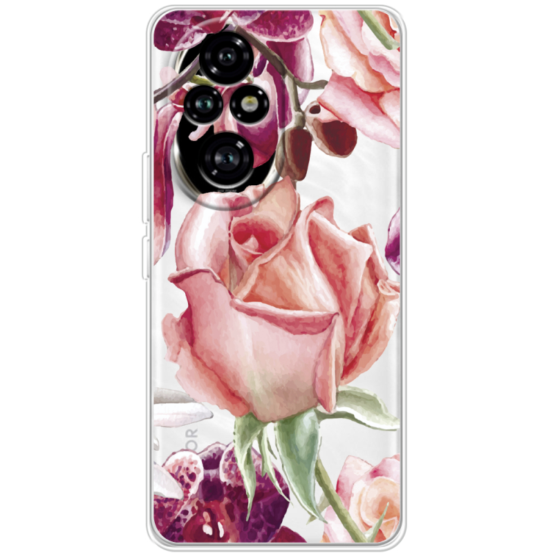 Прозорий чохол BoxFace Honor 200 Rose