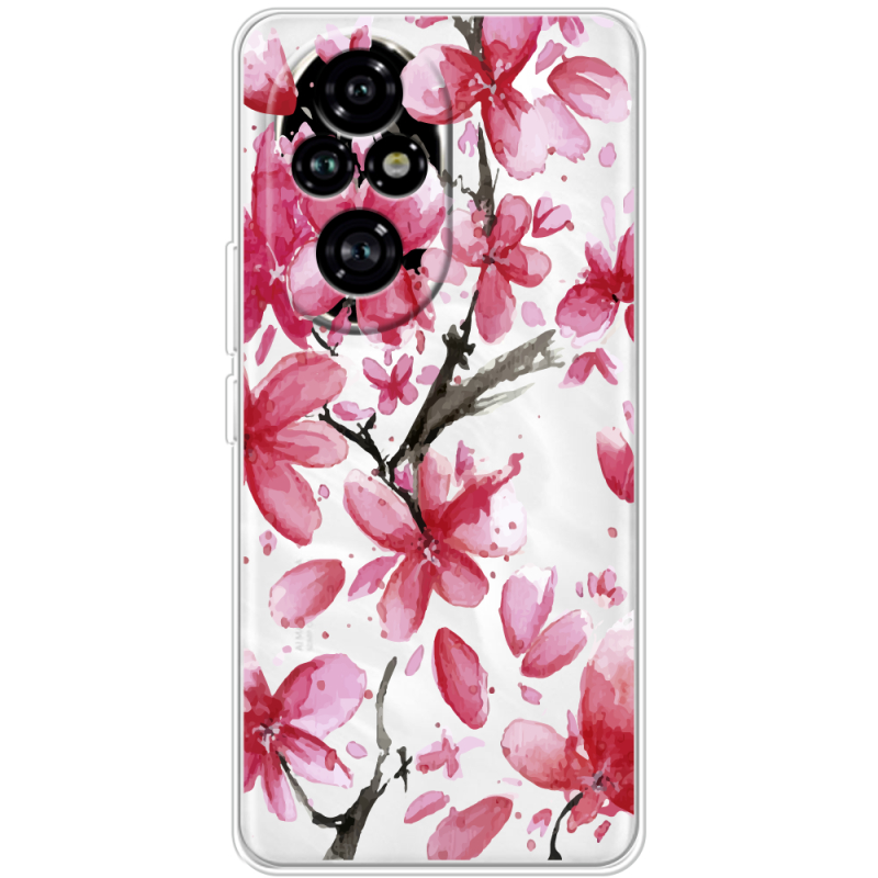 Прозорий чохол BoxFace Honor 200 Pink Magnolia