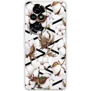 Прозорий чохол BoxFace Honor 200 Cotton flowers