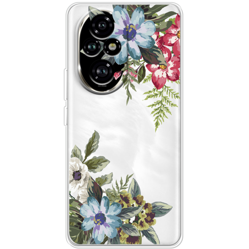 Прозорий чохол BoxFace Honor 200 Floral