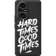 Чорний чохол BoxFace Honor 200 Hard Times Good Times