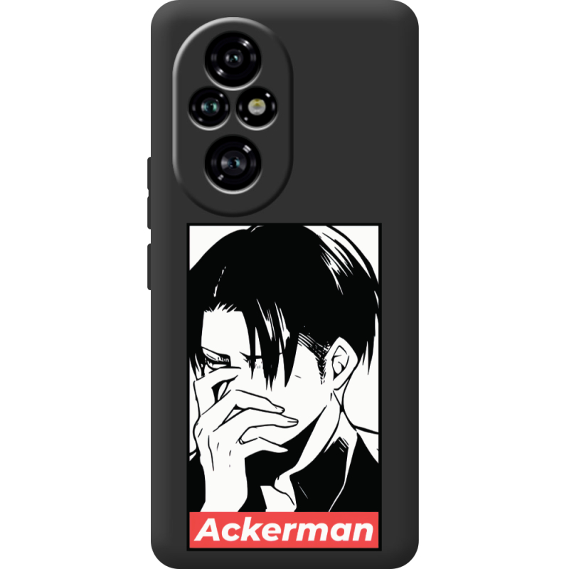 Чорний чохол BoxFace Honor 200 Attack On Titan - Ackerman