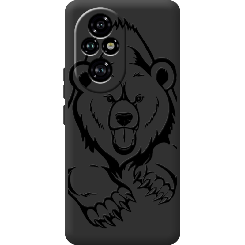 Чорний чохол BoxFace Honor 200 Grizzly Bear