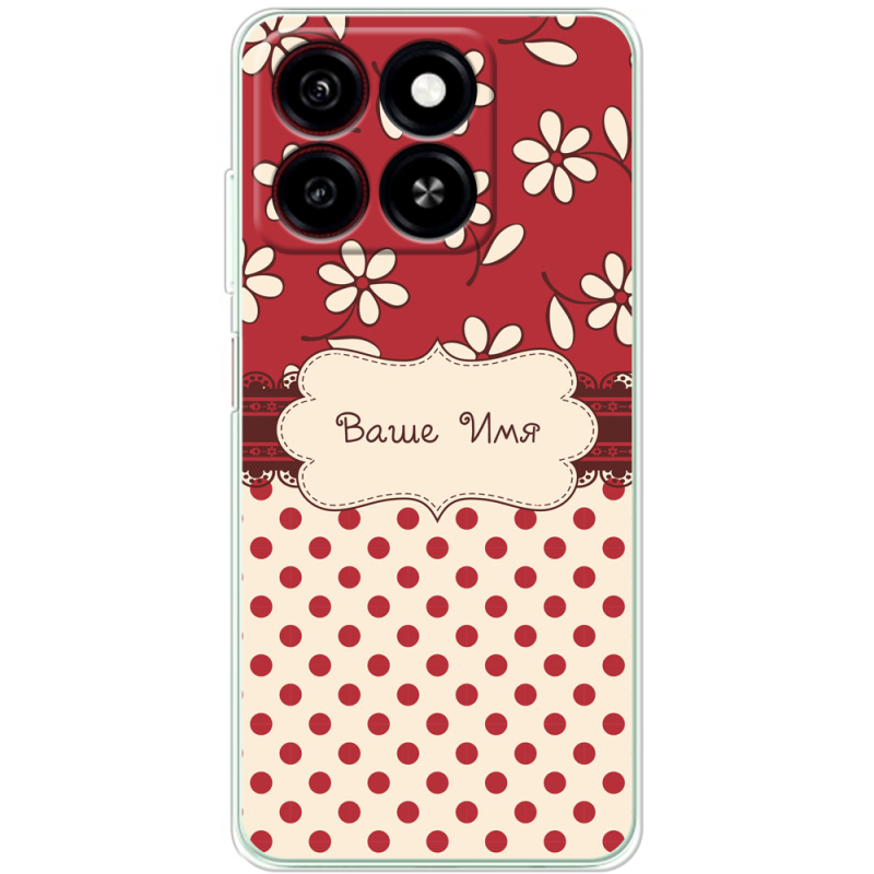 Чехол BoxFace ZTE Blade A35 Именной Polka Dots