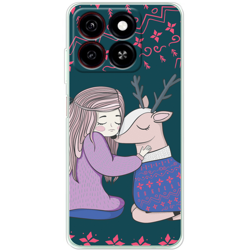 Чехол BoxFace ZTE Blade A35 Girl and deer