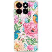 Чехол BoxFace ZTE Blade A35 Birds in Flowers