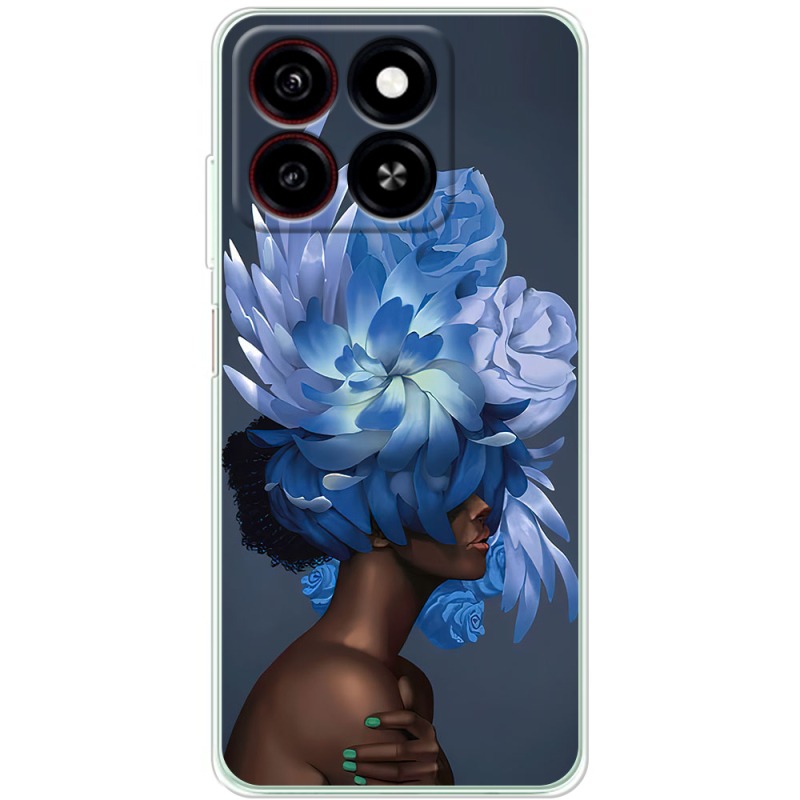 Чехол BoxFace ZTE Blade A35 Exquisite Blue Flowers