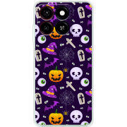 Чехол BoxFace ZTE Blade A35 Halloween Purple Mood