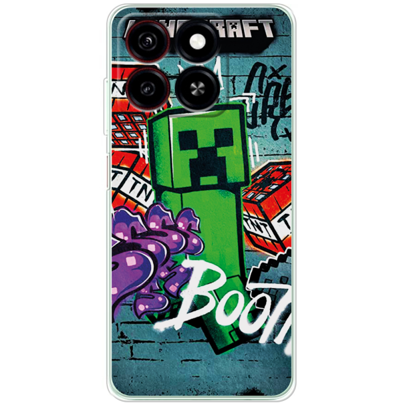 Чехол BoxFace ZTE Blade A35 Minecraft Graffiti