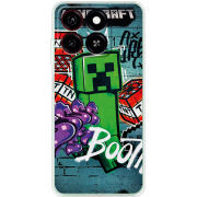 Чехол BoxFace ZTE Blade A35 Minecraft Graffiti