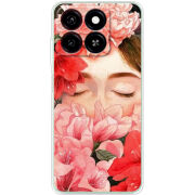 Чехол BoxFace ZTE Blade A35 Girl in Flowers