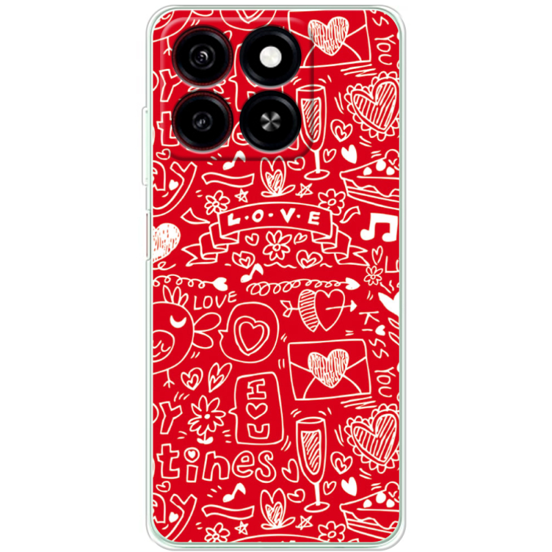 Чехол BoxFace ZTE Blade A35 Happy Valentines