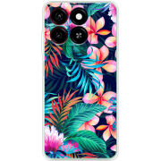 Чехол BoxFace ZTE Blade A35 flowers in the tropics