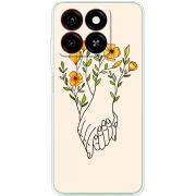 Чехол BoxFace ZTE Blade A35 Flower Hands