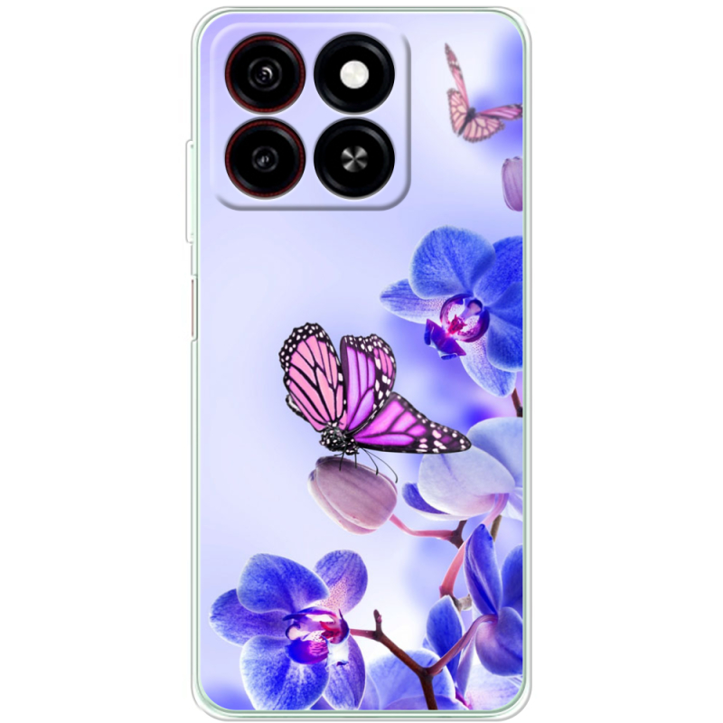 Чехол BoxFace ZTE Blade A35 Orchids and Butterflies