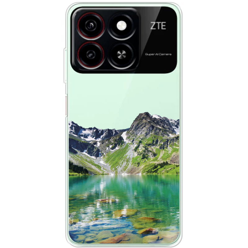 Прозрачный чехол BoxFace ZTE Blade A35 Green Mountain